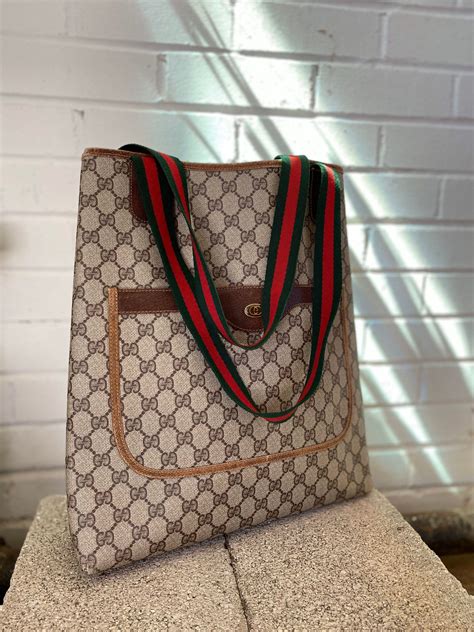 gucci trash bags|Gucci canvas tote bag vintage.